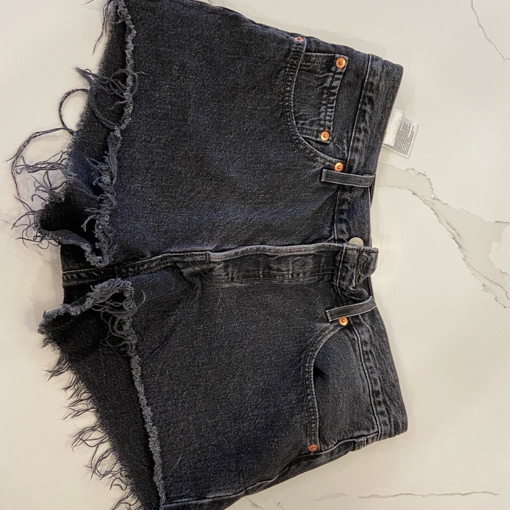 Levi's Black Jean Shorts